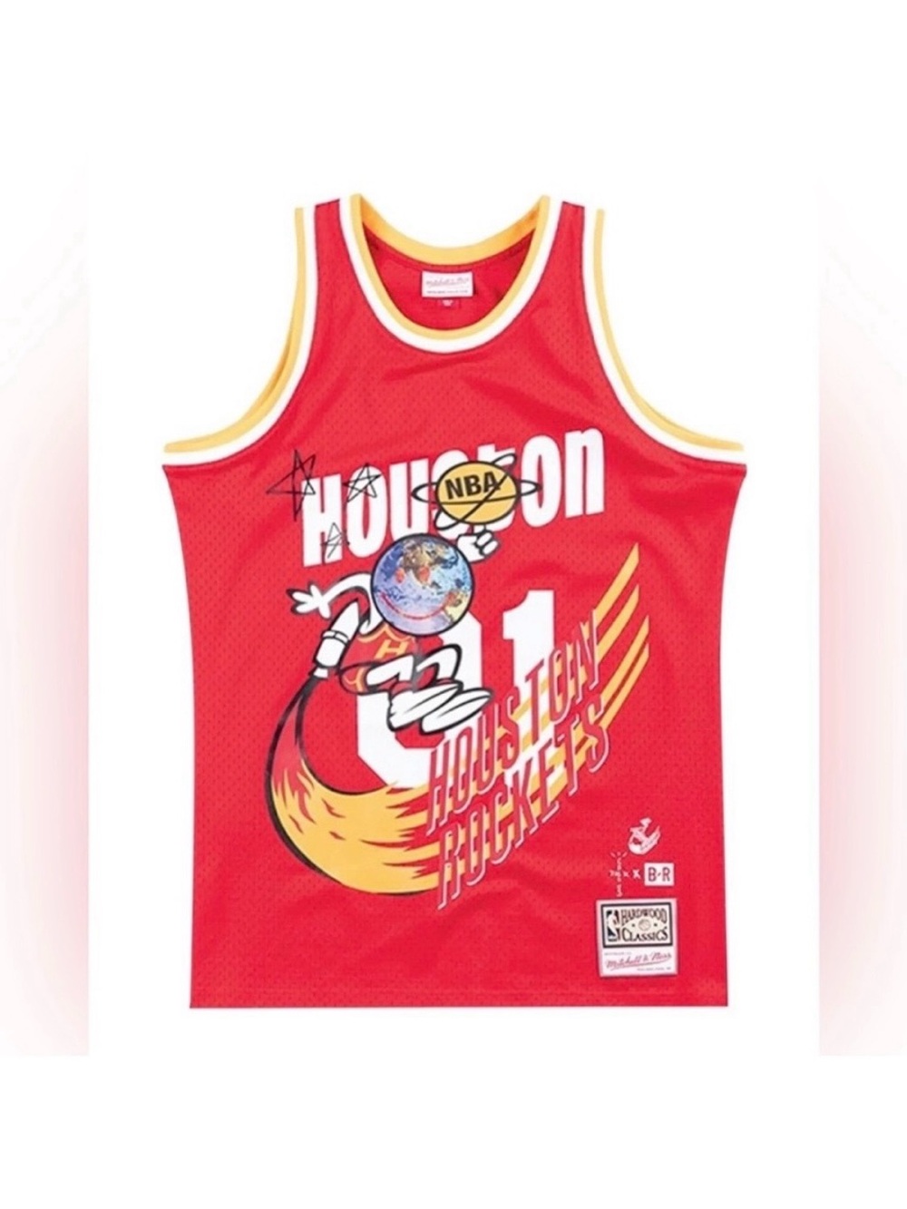 Cactus Jack By Travis Scott Mitchell Ness Astroworld Houston Rockets NBA Jersey